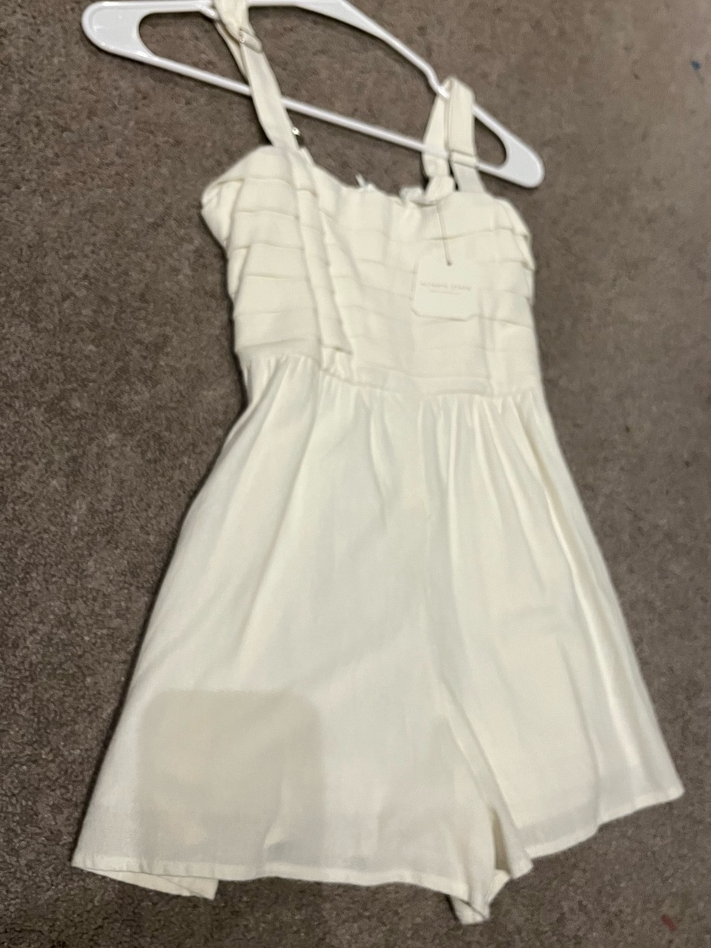 Alterd state white romper new with tags